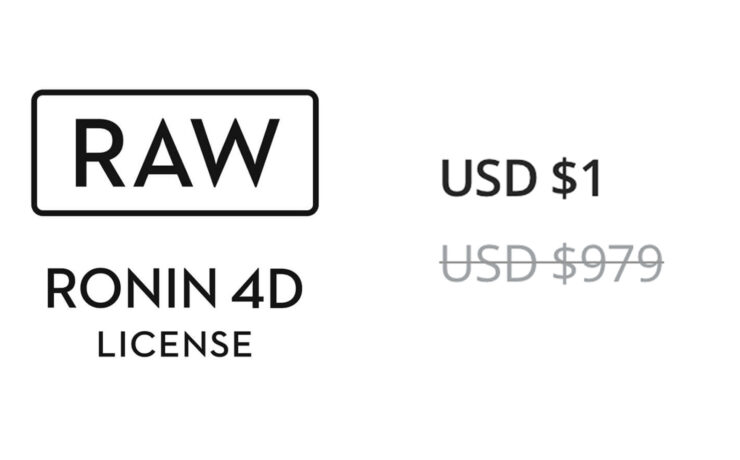 DJI Ronin 4D Price Drop, RAW License Now $1 Instead of $979