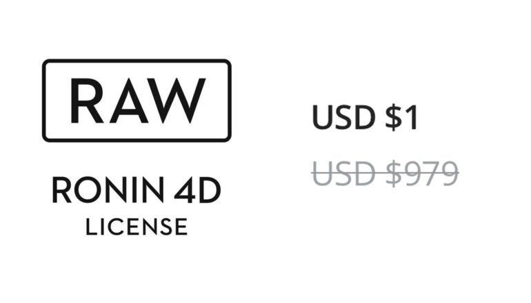 DJI Ronin 4D Price Drop, RAW License Now $1 Instead of $979